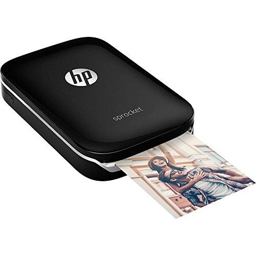 HP Sprocket HP Sprocket Portable Photo Printer, Print Social Media Photos on 2x3" Sticky-Backed Paper - Black (X7N08A)