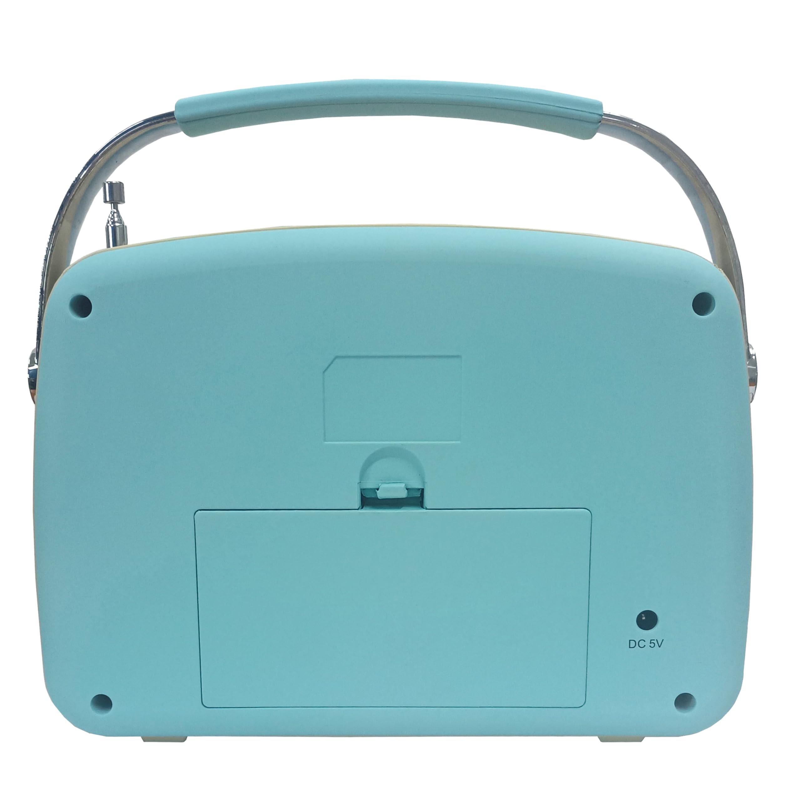 Supersonic Supersonic SC-1201BT Retro Portable Bluetooth Speaker with Vintage Vibes, AM/FM Radio, USB/SD Card/AUX Inputs, in a Cute Old Fashion Style for Kitchen Desk Bedroom Decor Aesthetic Gift for Friend