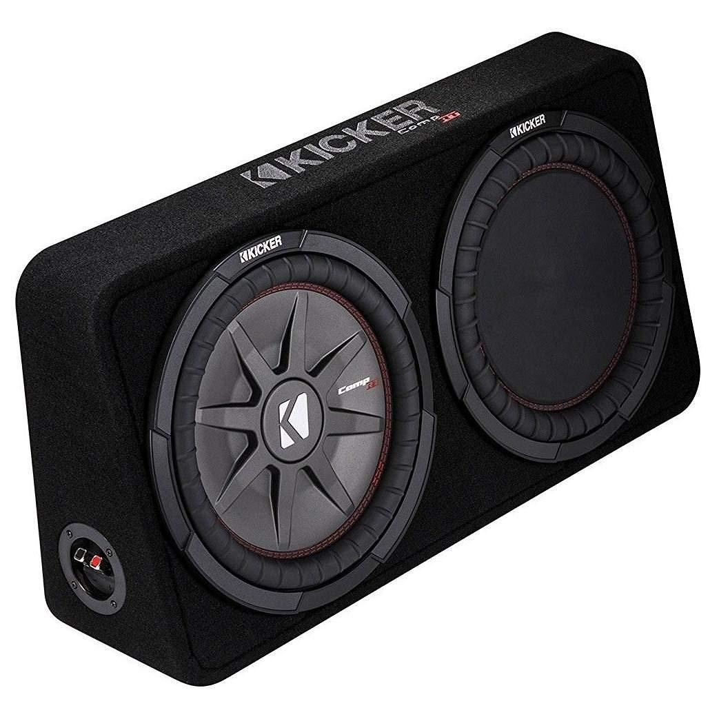 KICKER Kicker 43TCWRT122 CompRT12 12-inch Subwoofer in Thin Profile Enclosure, 2-Ohm, 500W
