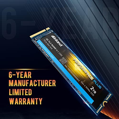 INLAND INLAND 2TB Performance Plus NVMe Internal Gaming SSD Solid State Drive Optimized for PS5 - Gen4 PCIe, M.2 2280, DRAM Cache, TLC 3D NAND Flash, Up to 7000MB/s