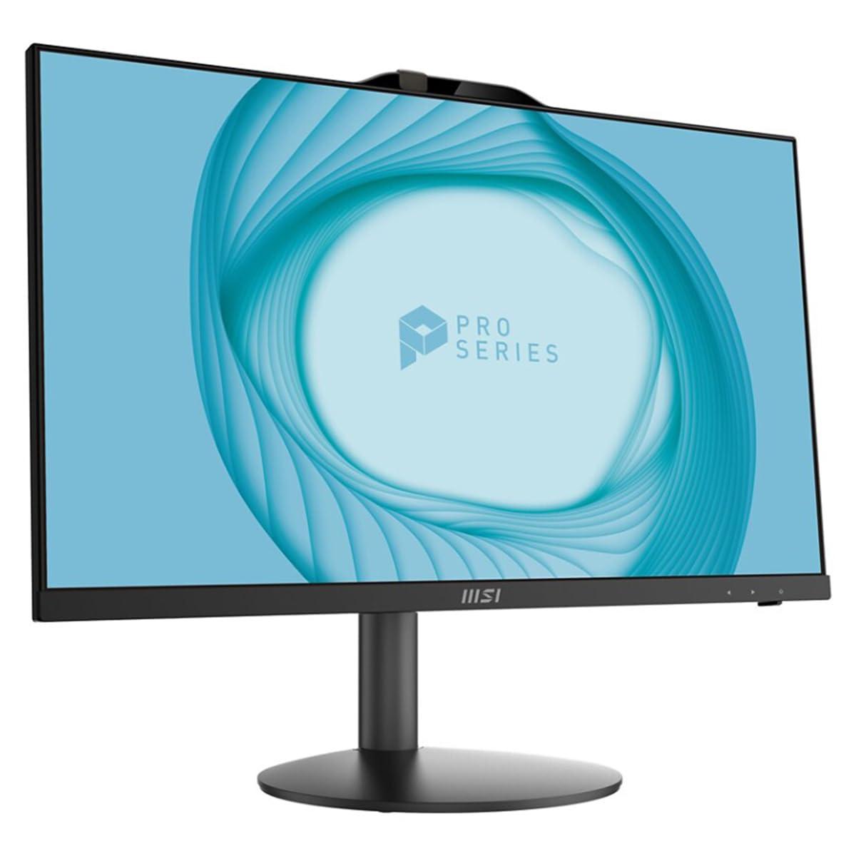 MSI MSI PRO AP242 AIO Desktop, 23.8" FHD IPS-Grade LED, Intel Core i5-12400, 8GB Memory, 500GB SSD, WiFi 6, BT 5.1, Black, 3-YR Warranty, Windows 11 PRO (12M-218US)