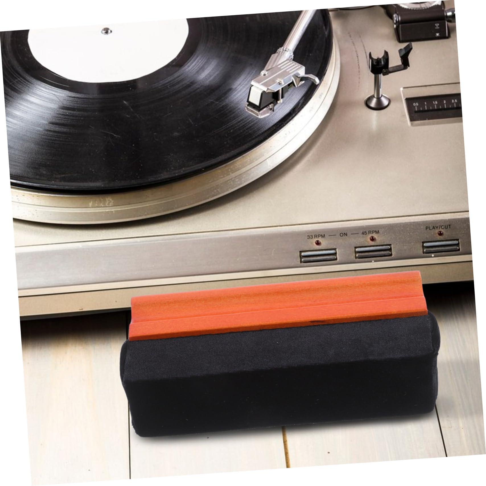 Yardenfun Yardenfun Vinyl Record Cleaner Sponge Brush for Dust Wood Handle Vintage Record Player Duster Safe Reliable