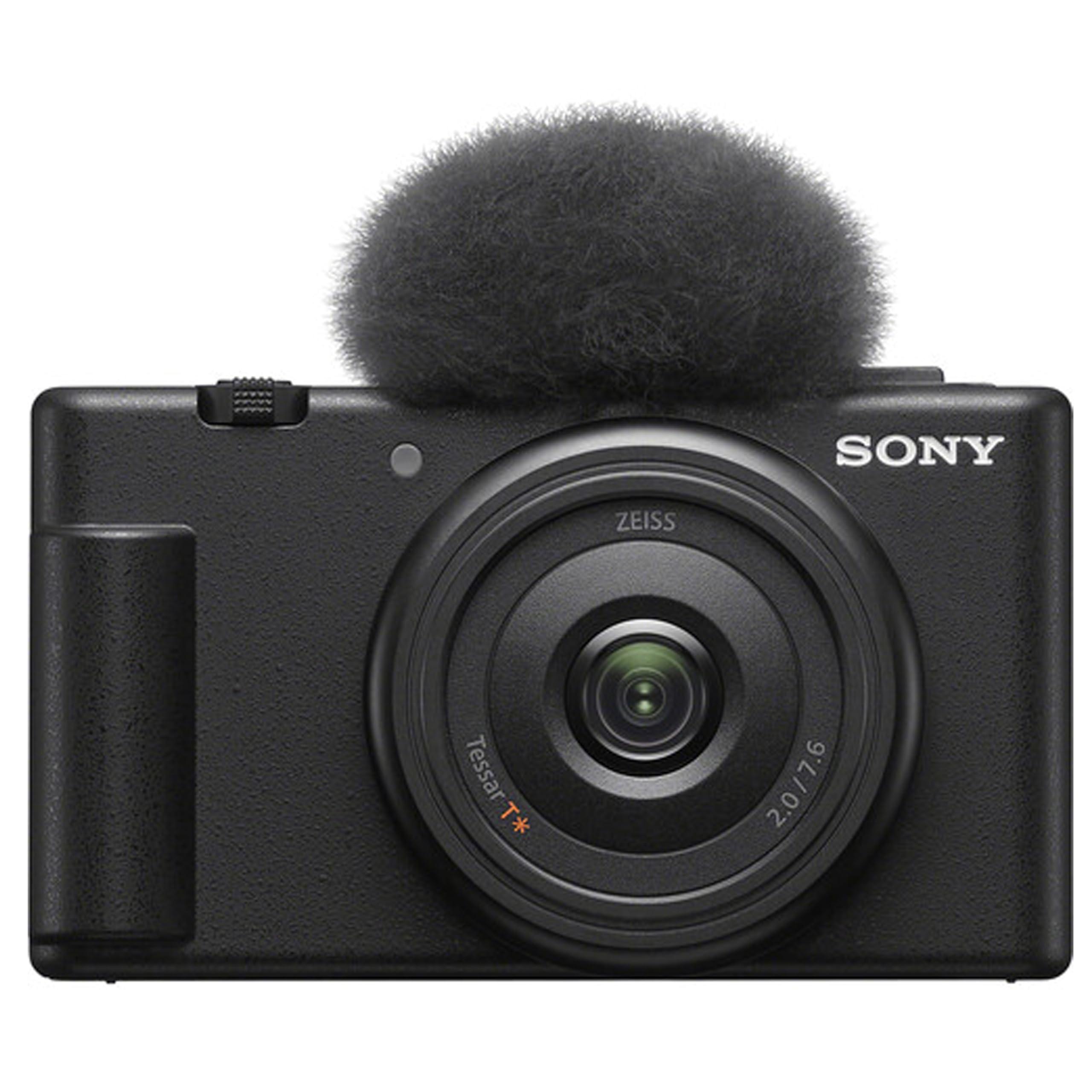 Sony Sony ZV-1F Vlogging Camera |20.1MP | 64GB Extreem Speed Memory,.43 Wide Angle & 2X Lenses, Case. Tripod, Filters, Hood, Grip,Editing Software Kit -Deluxe Bundle, Compact, Black