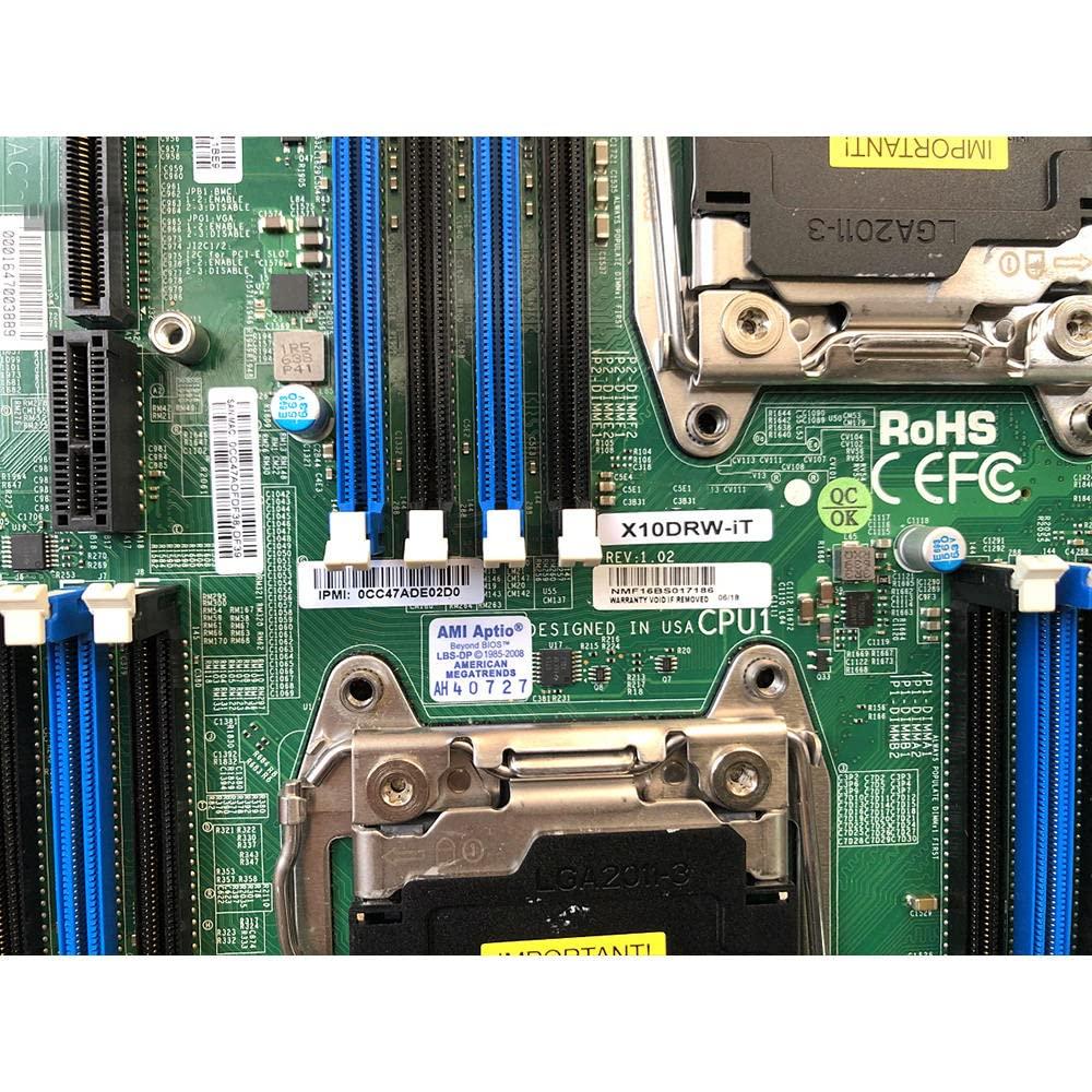 Generic X10DRW-iT for Server Motherboard Support E5-2600 v4/v3 Family X540 Dual Port 10GBase-T SATA3 (6Gbps) LGA2011 DDR4