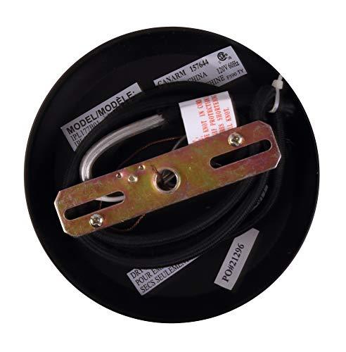 Canarm Canarm IPL183B01BK Rocco 1-Light Pendant, Black