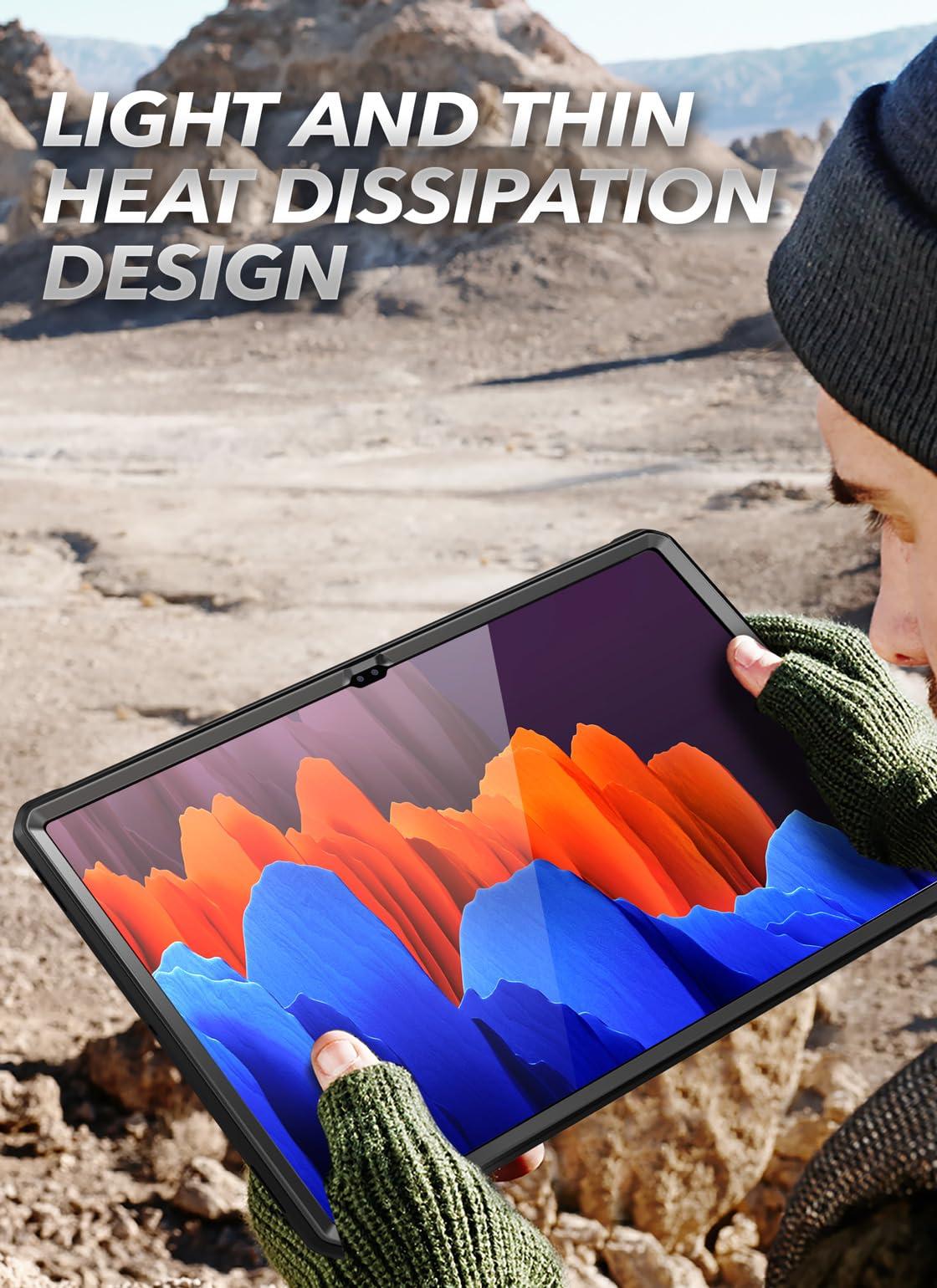 SUPCASE SUPCASE for Samsung Galaxy Tab S10 Ultra Case with Stand (Unicorn Beetle Pro), [Built-in Screen Protector & S Pen Holder] Full-Body Heavy Duty Tablet Cover for Galaxy Tab S9 Ultra/S8 Ultra, Black