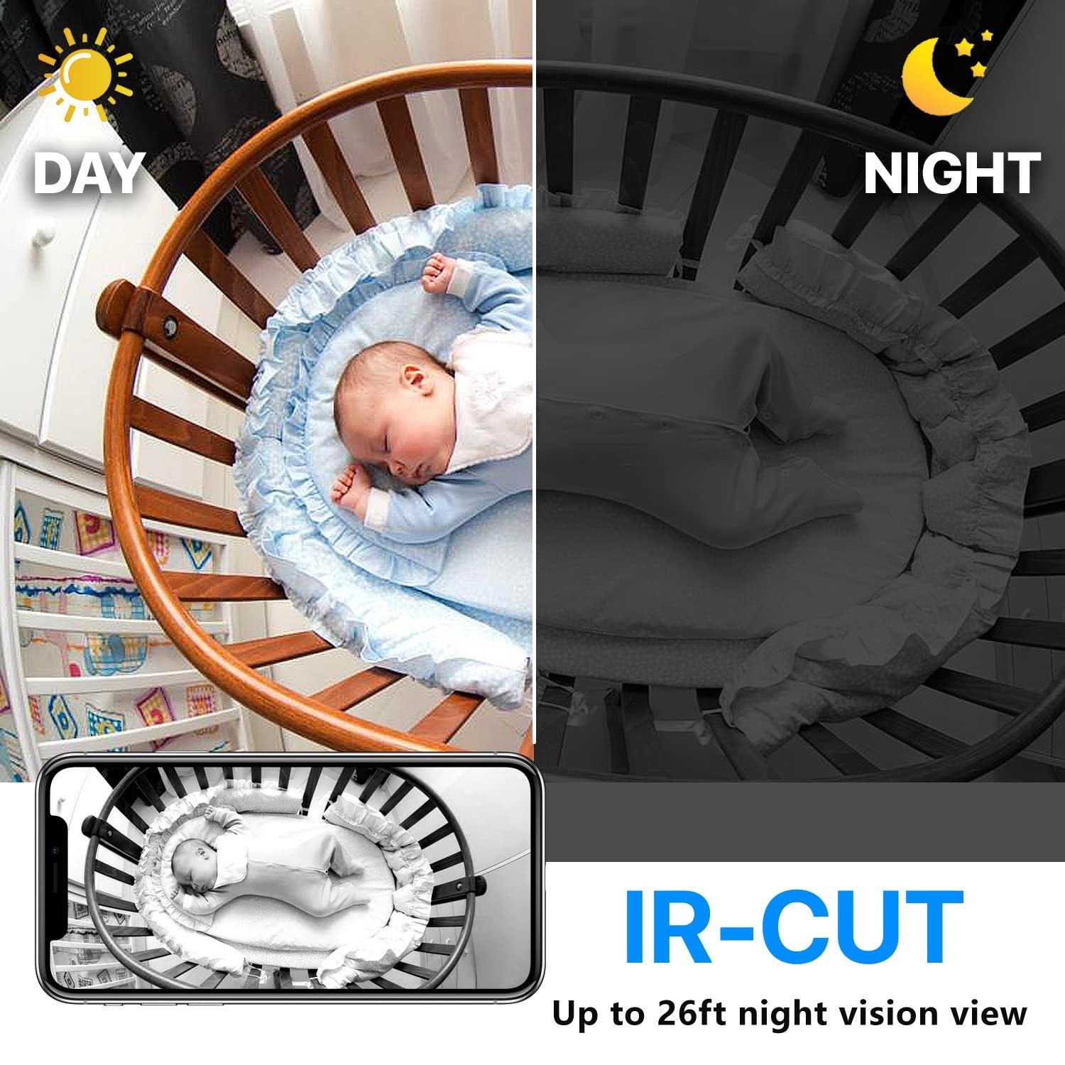 Rettru Smallest Wireless Wifi Camera, Hidden Camera Detector,HD1080P Mini Spy Camera,Small Camera,Baby Monitor,Nanny Cam,With Night Vision,Motion Detection, Cloud Storage, Remote Viewing for iOS Android APP