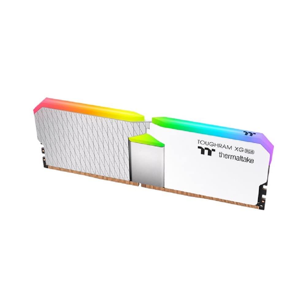 Thermaltake Thermaltake TOUGHRAM XG RGB White DDR4 3600MHz 16GB (8GB x 2) 16.8 Million Color RGB Alexa/Razer Chroma/5V Motherboard Syncable RGB Memory RG06D408GX2-3600C19B