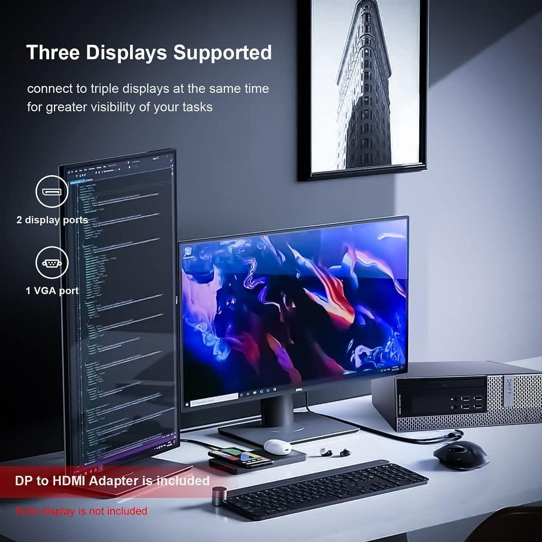 Dell Dell OptiPlex 9020 Refurbished Desktop Computers Small Form Factor PC,i7 4790 16GB Ram,512GB NVMe M.2 SSD,128GB SSD,AC8260 Built-in WiFi,HDMI,Dual Monitor Support (Renewed)