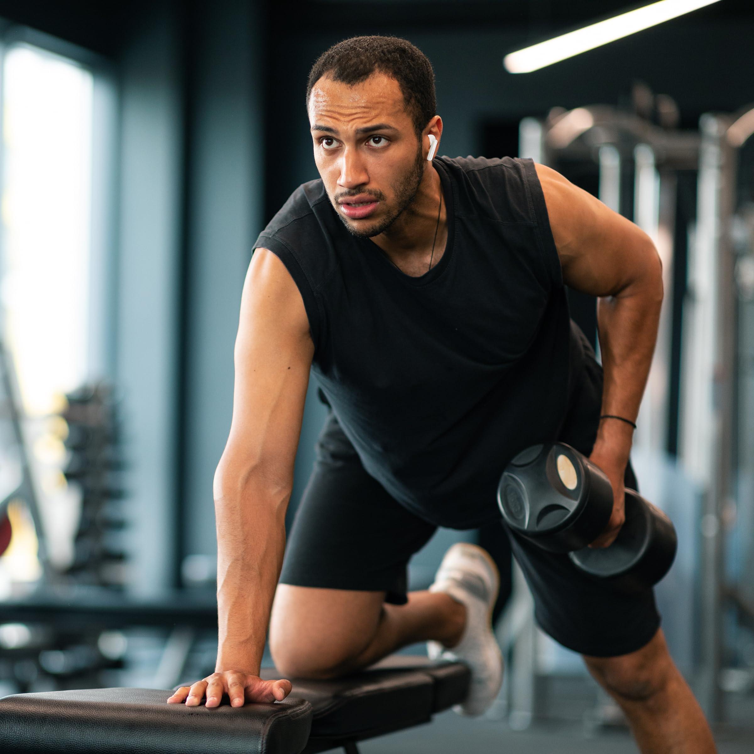 Morpheus 360 Nemesis ANC Wireless Noise Cancelling Headphones TW2750W, in Ear Blueooth Earphones, Pure White