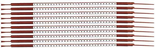 Brady SCN03-1 Black on White, Wire Marker Clip Sleeves (50 Clips)