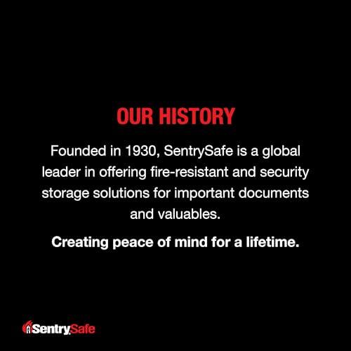 SentrySafe SentrySafe Fireproof Safe with Key Lock, Chest Lock Box for Home or Travel Secures Money, Documents, 0.18 Cubic Feet, 6.1 x 14.3 x 11.2 Inches, 1210