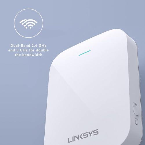 Linksys Linksys WiFi 6 Wireless Range Extender | 1.8 Gbps Speed | 2,000 Sq. FT Coverage | RE7350-AMZ | 2024 Release