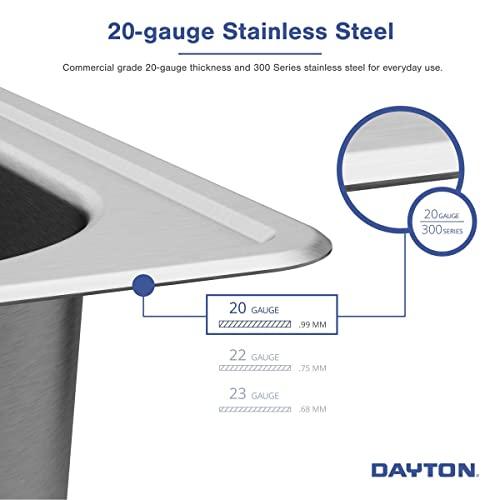 Elkay Dayton Stainless Steel 25" x 22" x 8-1/16", 5-Hole Single Bowl Drop-in Sink