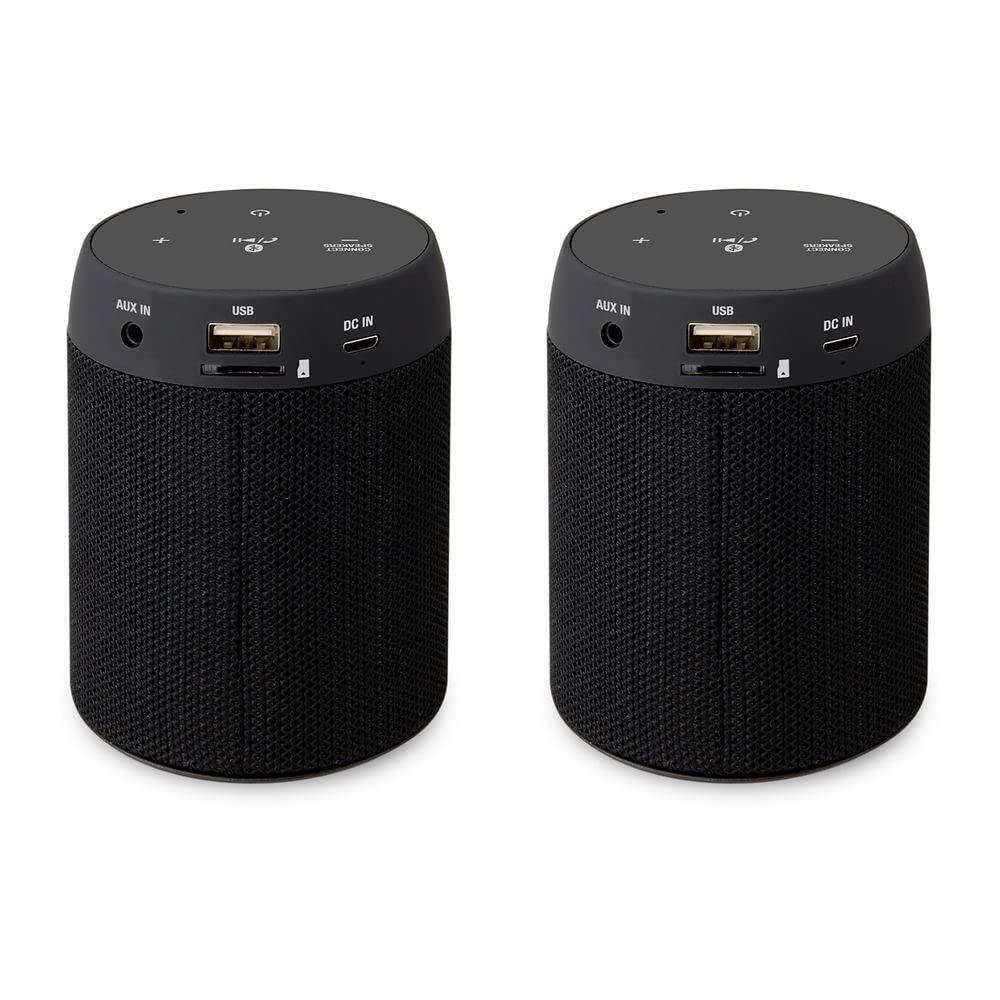 iLive Electronics iLIVE Bluetooth 5.0 Wireless Speaker Pair Black