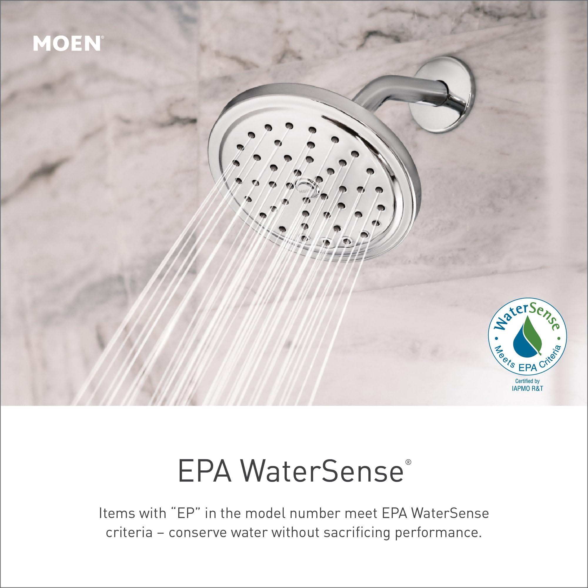 Moen Moen S6335EP Rothbury 6-1/2\" Eco-Performance Single-Function Showerhead, Chrome