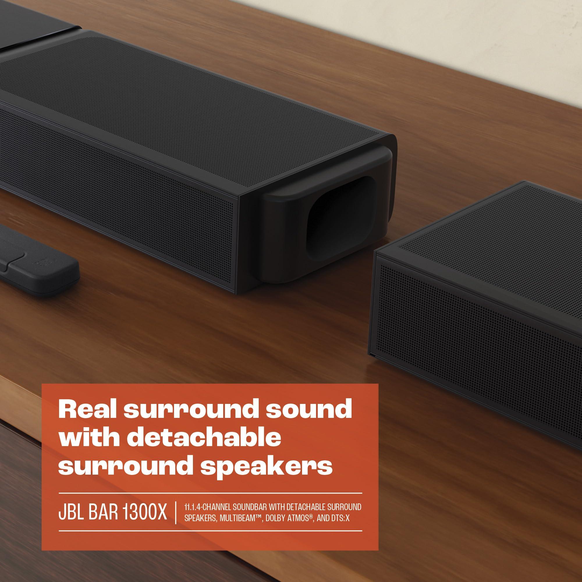 JBL JBL Bar 1300X: 11.1.4-Channel soundbar with Detachable Surround Speakers, MultiBeam, Dolby Atmos and DTS:X, Black