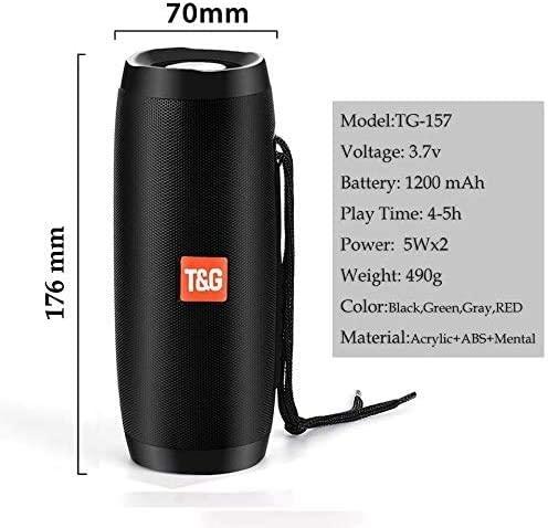 T&G T&G117 Portable Bluetooth Speaker (Black)