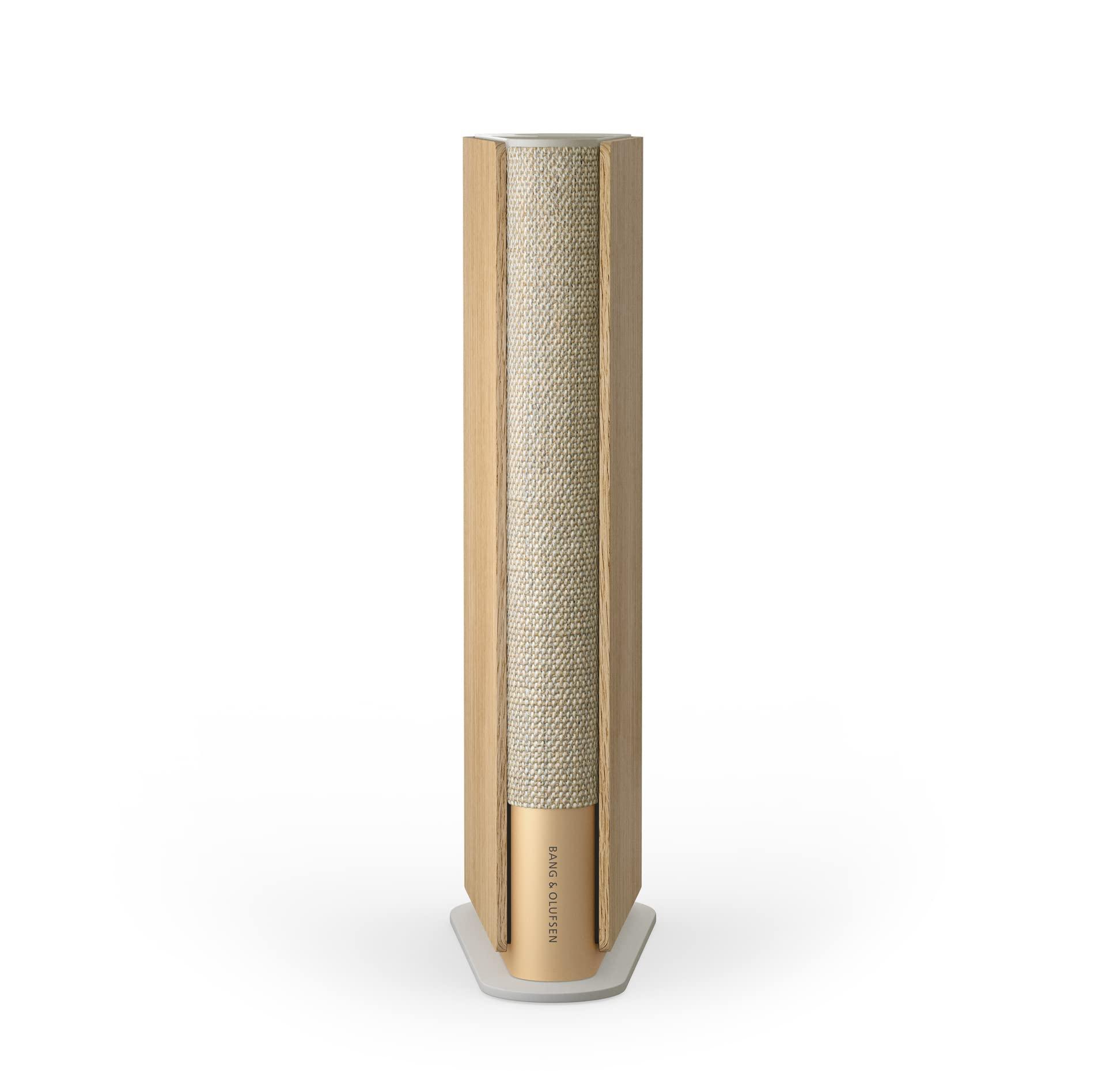 Bang & Olufsen Bang & Olufsen Beosound Emerge Bookshelf Wi-Fi Speaker, Gold Tone/Light Oak