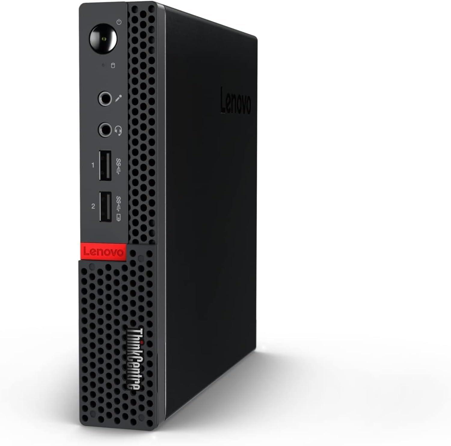 Lenovo Lenovo ThinkCentre Tiny Business Desktop Mini PC, AMD Processor, 16GB RAM, 256GB PCIe SSD, 2X Display Port, USB 3.1 Gen 1, RJ-45, Wi-Fi, Windows 11 Pro, Black