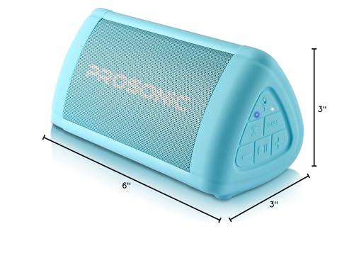 P Prosonic Prosonic BT3 Portable Wireless Bluetooth Speaker with 10W Stereo Sound & Bass Boost -Rich Sound & Intense Bass -Bluetooth 5.0 -Microphone -IPX5 -in & Outdoor Speaker (Blue)