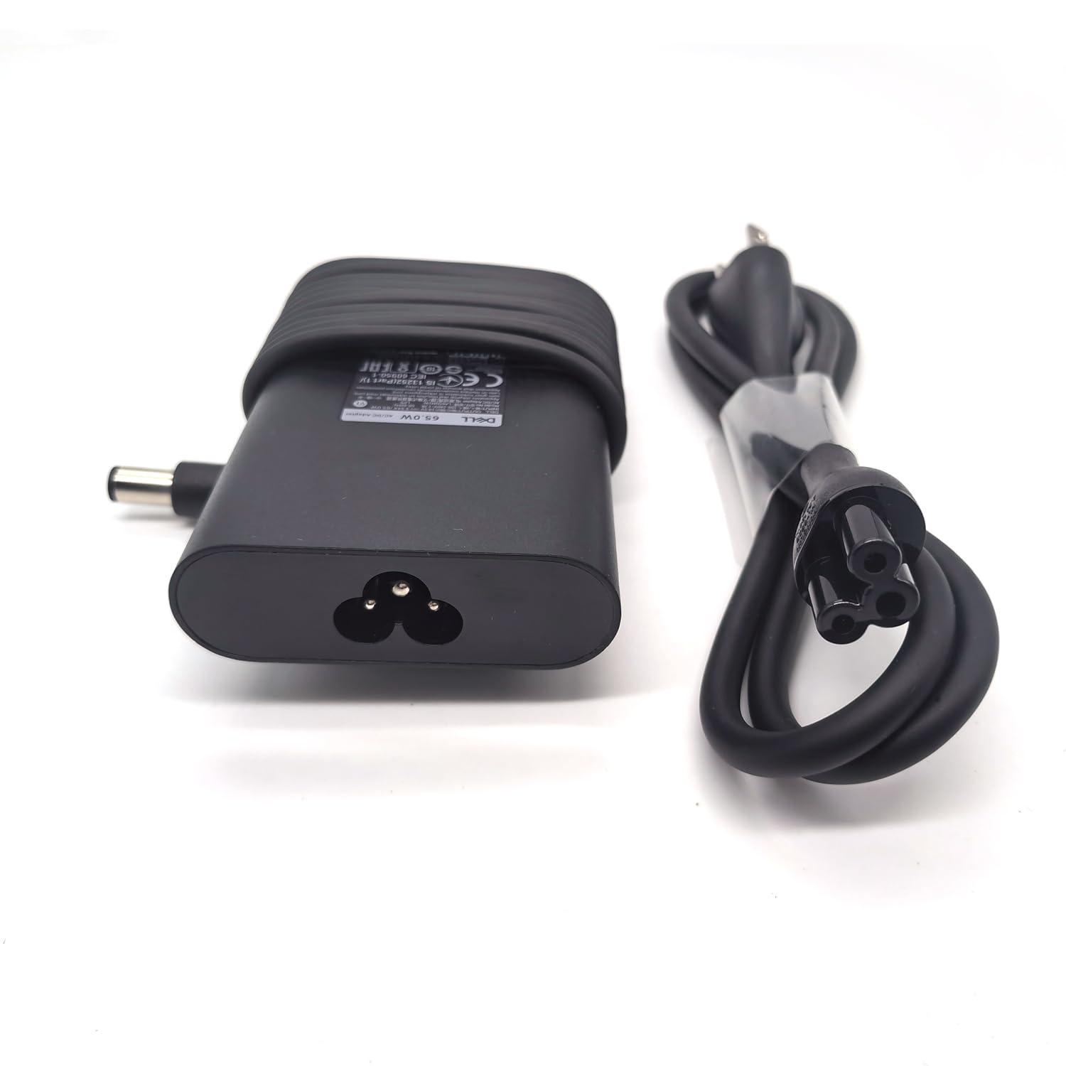 Dell Dell Laptop Charger 65W watt Barrel 7.4mm tip, Latitude 7280 7285 7380 7389 7480 7290 7390 7490 AC Power Adapter 19.5V 3.34A, Black, LA65NM191