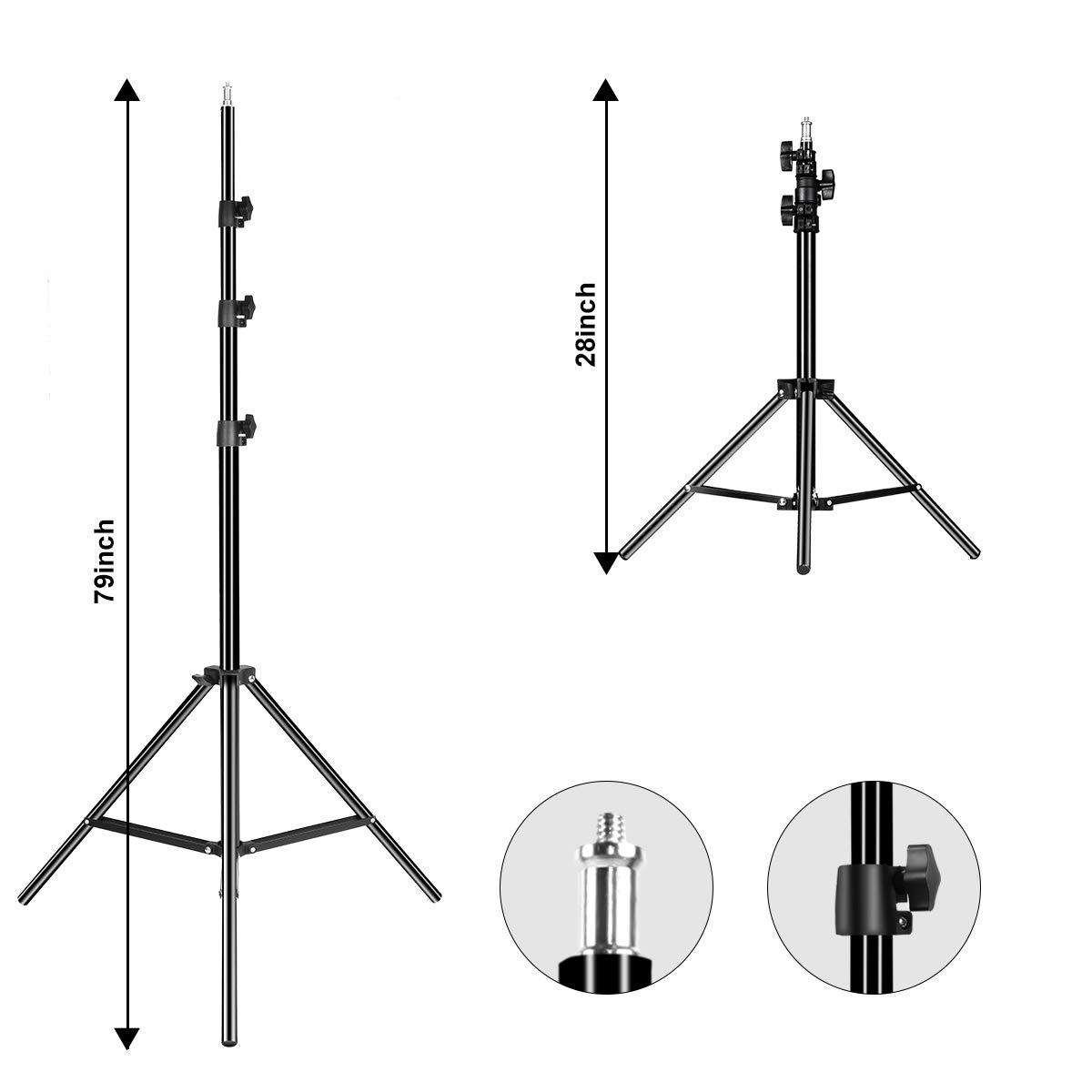 GVM Great Video Maker GVM 80W Video Light with Bowens Mount 2PCS LED Continuous Video Light with Tripod Continuous Output 13000Lux@0.5m Daylight Photography Lighting for Studio YouTube Video Recording Outdoor Shoot