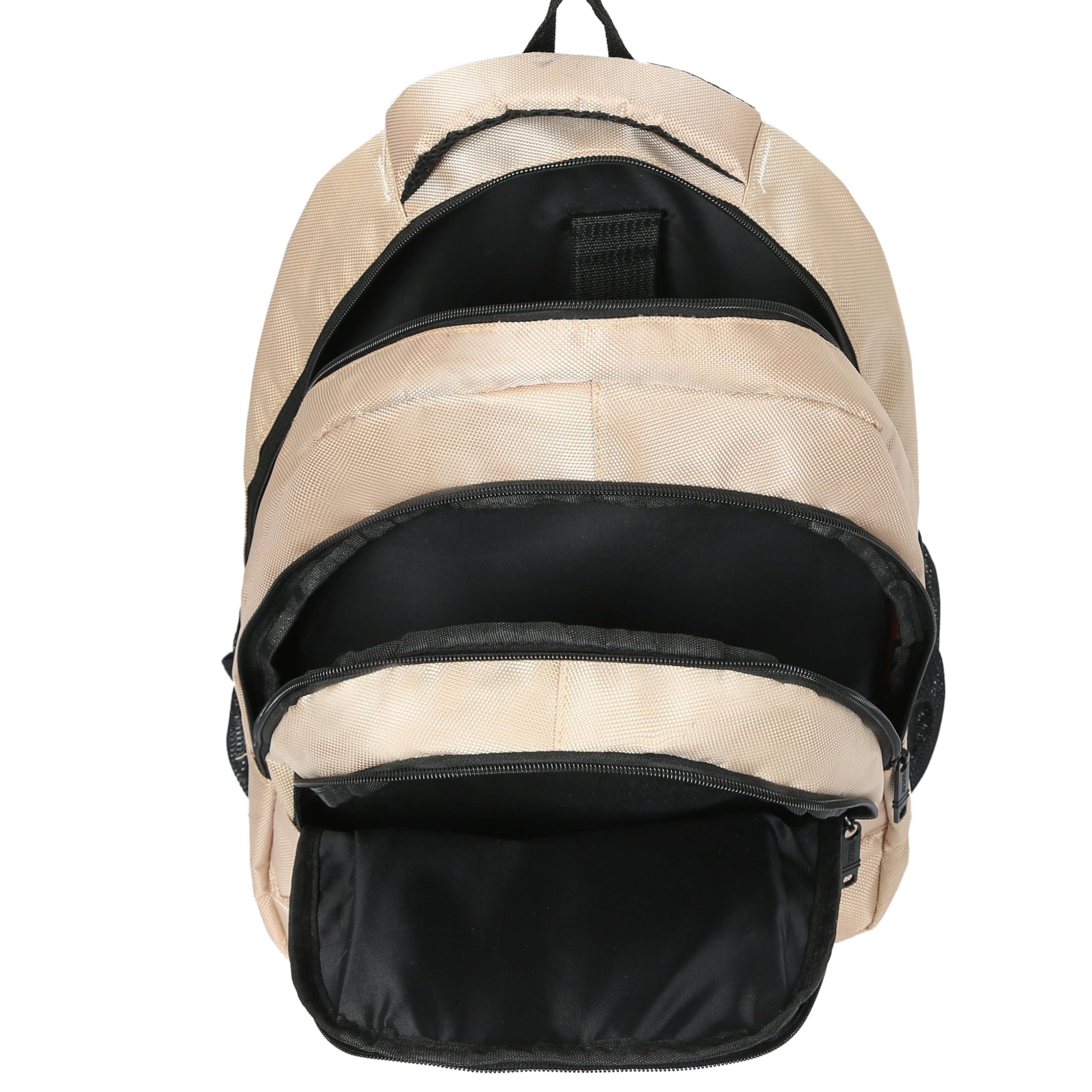 DUKAP DUKAP NORIC Executive Travel Backpack with 15.6-inch Laptop Pouch | Comfortable Carrying with Reinforced Straps, Water Resistant and Heavy-Duty Bag | Sand