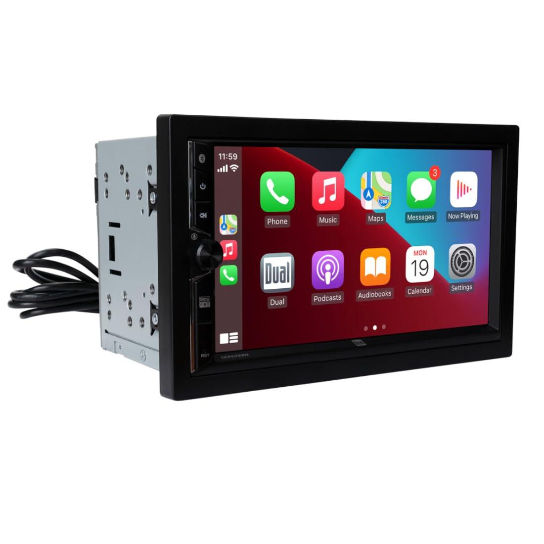 Dual Electronics Dual Electronics Dual DCPA723W 2-DIN 7\"\" Apple CarPlay Android Auto Digital Multimedia Receiver
