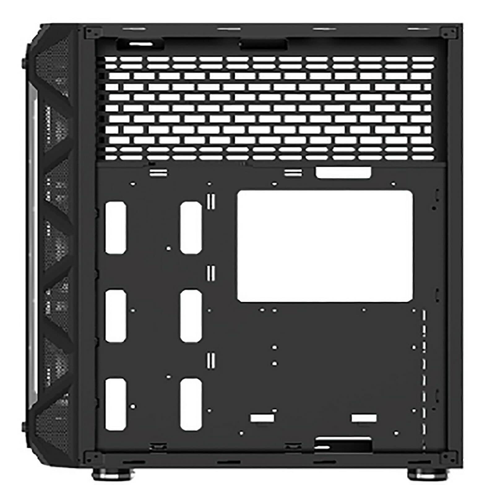 Rhino Rhinomax A17 Series Phoenix Full-Tower E-ATX/ATX/M-ATX Computer Gaming Case with 3-Sided Reinforced Glass, USB 3.0, 6 ARG Light-Emitting 12cm Fans with 1 ARGB Fan Controller
