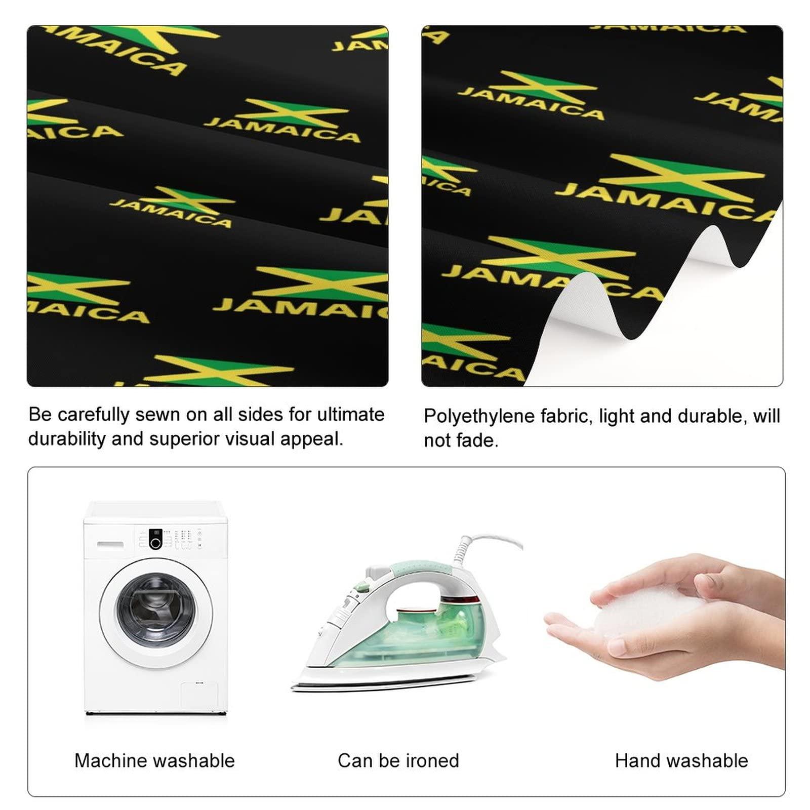 MHXYZHW Jamaica Flag Print Backdrop Background Screen for Photography Photoshoot Video Recording Parties with Design Pattern(Only Fabric)