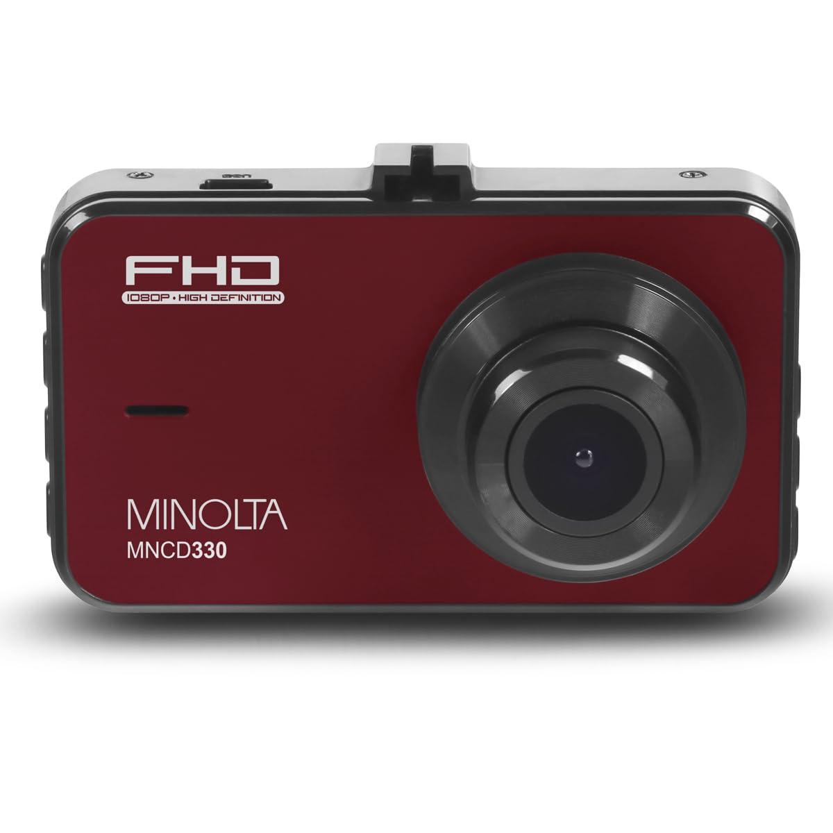 Minolta Minolta MNCD330 1080p Car Camcorder w/3.0" LCD Monitor (Red)