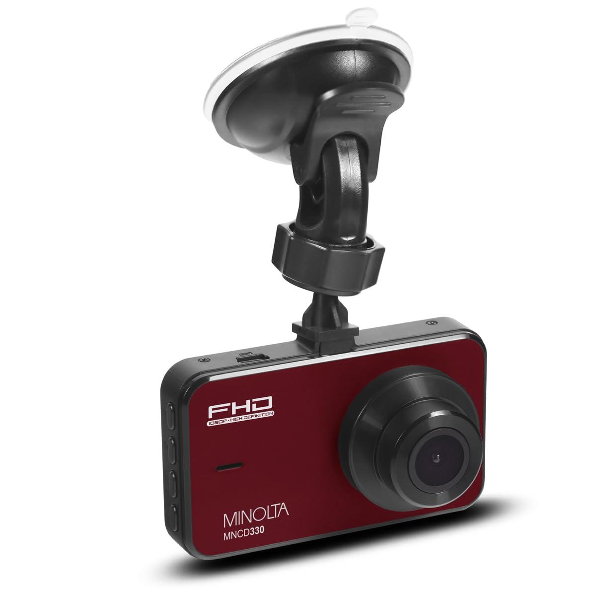 Minolta Minolta MNCD330 1080p Car Camcorder w/3.0" LCD Monitor (Red)