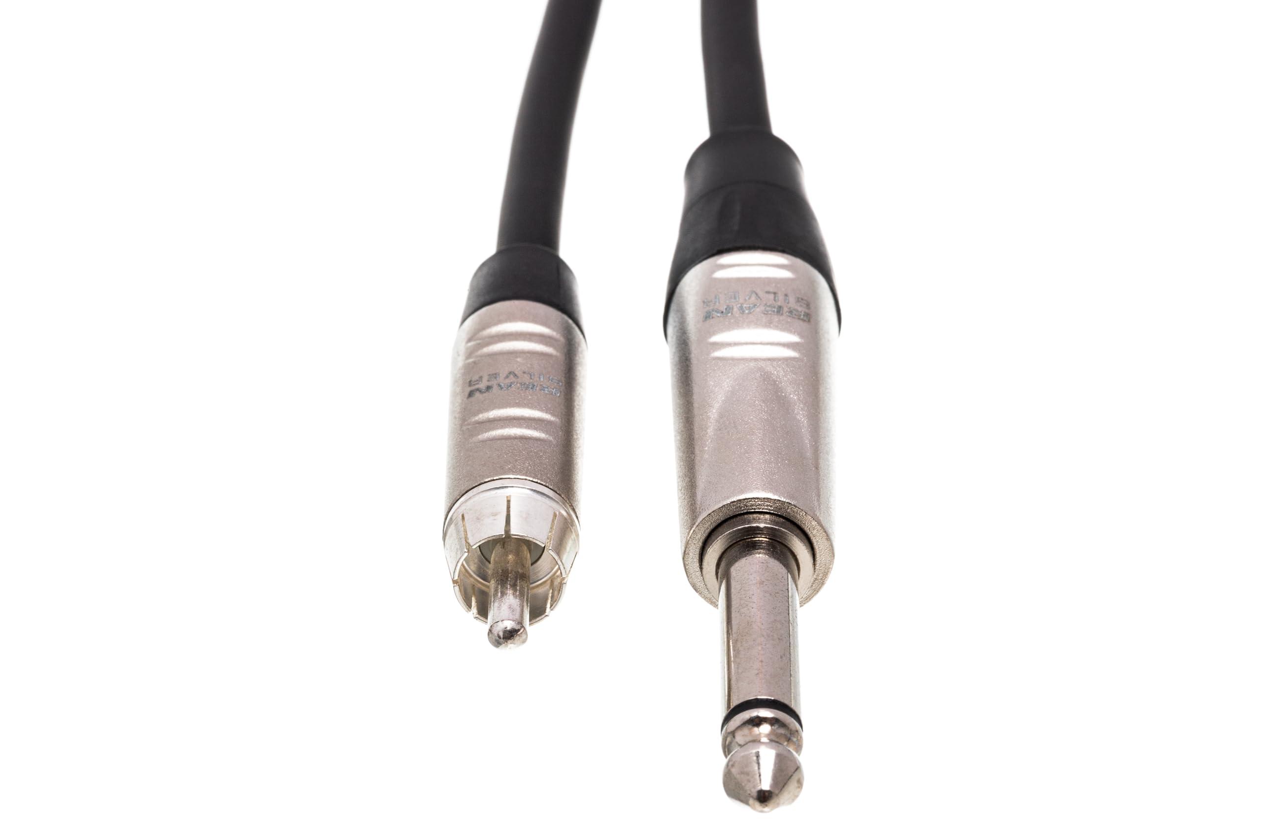 HOSA Hosa HPR-015 Pro Unbalanced Interconnect Cable - 1/4-inch TS Male to RCA Male - 15 foot