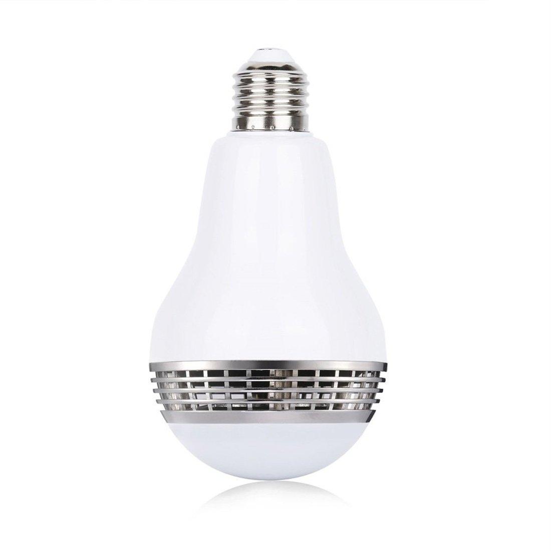 Genolite Genolite Smart Light Bulb with Bluetooth Speaker 7W 350lm 2700-6500k E27 Controlled RGB Multi Color Adjustable and Dimmable by Wireless APP Music Speaker and Bulb 2 in 1 Mood Lighting
