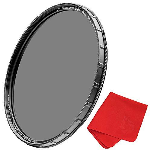 Breakthrough Photography 67mm X2 CPL Circular Polarizing Filter for Camera Lenses - AGC Optical Glass Polarizer Filter with Lens Cloth - MRC8 - Nanotec Coatings - Weather Sealed by Breakthrough Photography