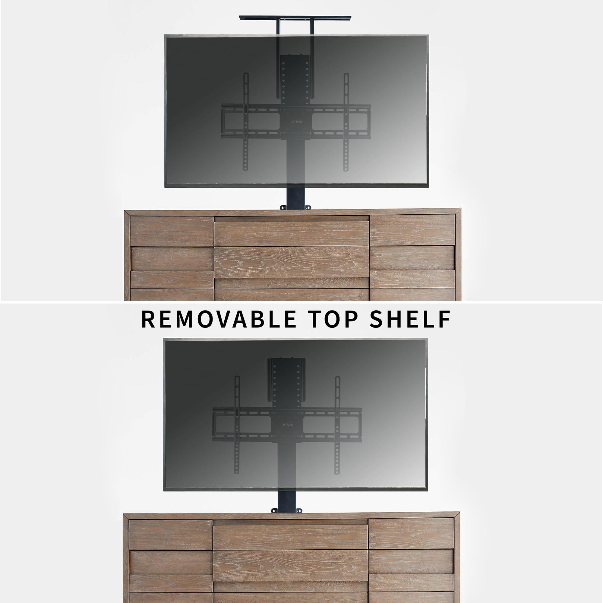 VIVO VIVO Motorized TV Stand for 32 to 65 inch Screens, Vertical Lift Television Stand with Remote Control, Compact TV Mount Bracket, MOUNT-E-UP65A