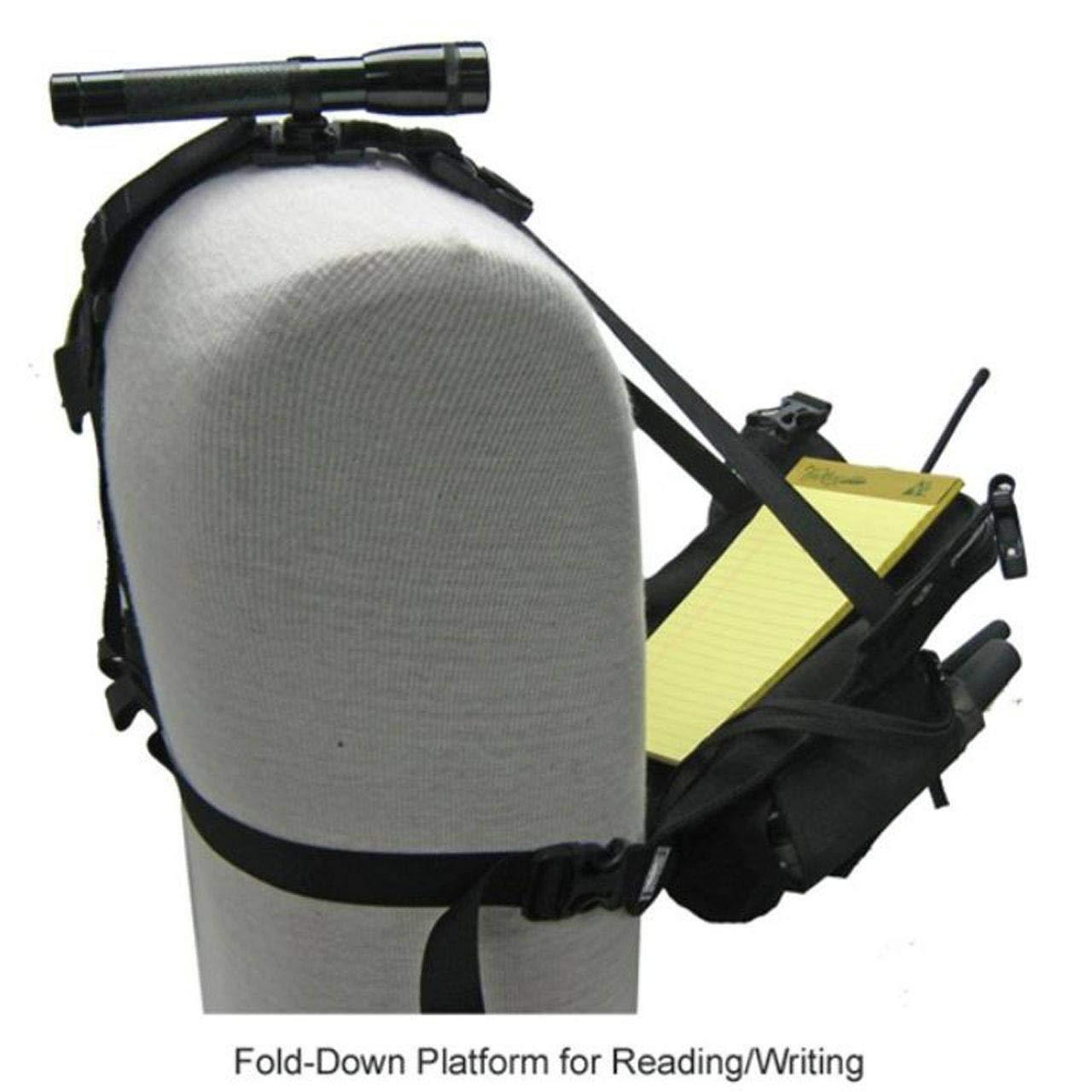 COAXSHER Coaxsher Radio Chest Harness Rig for 2 Way Radio, GPS and Hand Held Electronics | Ideal for Tactical Search and Rescue, Ski Patrol, Military and Emergency Response Personnel (Black, DR-1 Commander)