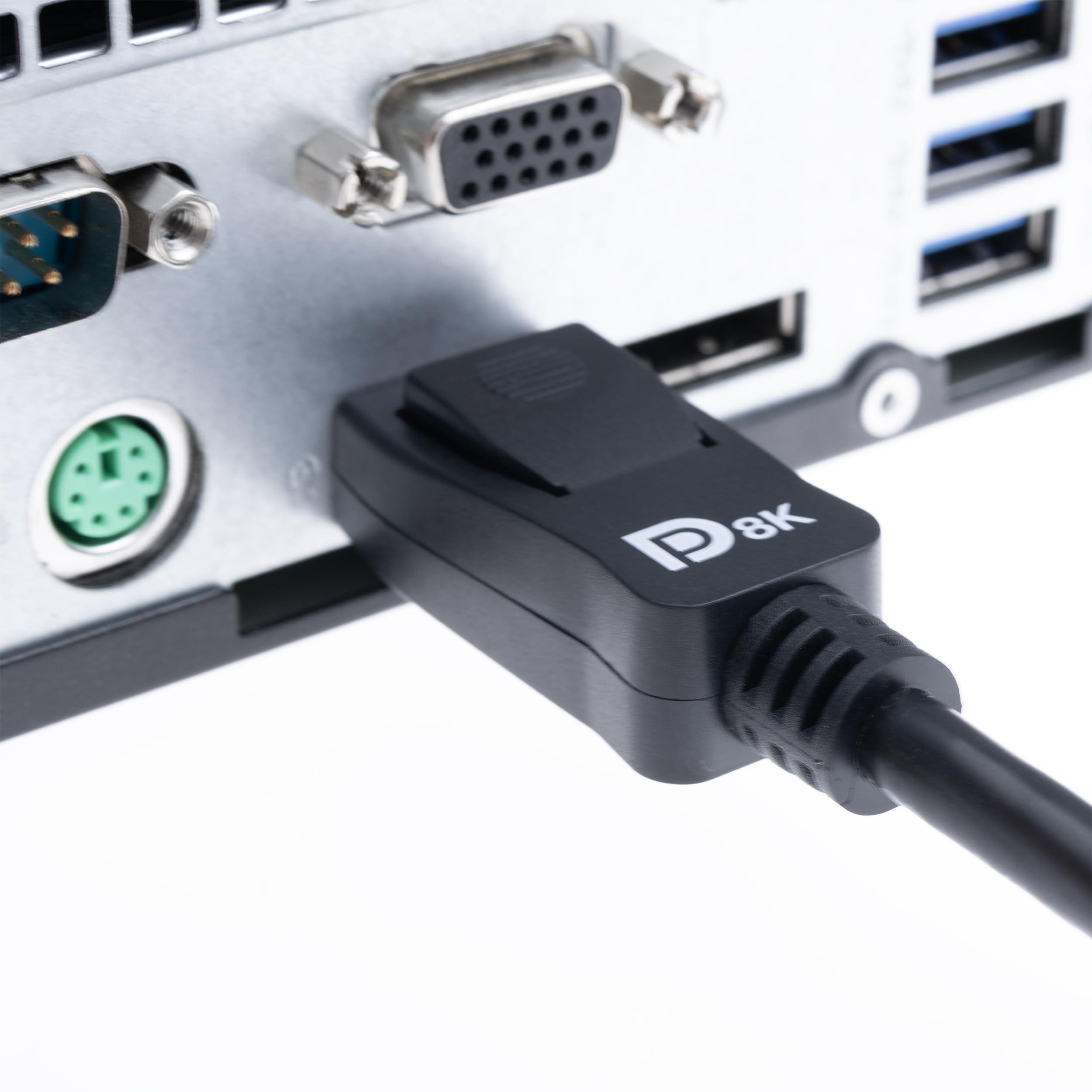 CableWholesale VESA Certified DisplayPort 1.4 Video Cable Male to Male - 32.4 Gbit/s, 8K@60Hz/4K@120Hz, HDR, DSC, Gold-Plated Connectors, 6 Feet