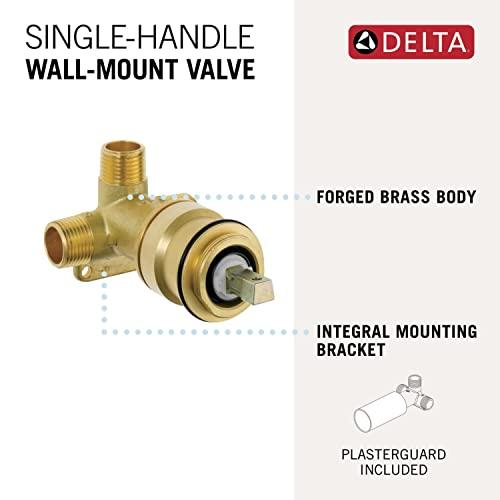 DELTA FAUCET Delta Faucet Wall-Mount Rough-In Valve for Delta Single-Handle Wall-Mount Bathroom Faucets R3510-WL
