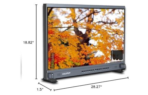 LILLIPUT LILLIPUT 31.5" BM310-4KS-VBP Broadcast Monitor 4K/Full HD for Taking Photos & Making Movies with Multiple Signal inputs 3G SDI, HDMI, DVI and VGA Quad View Split, 3D LUT, HDR with V Mount Plate