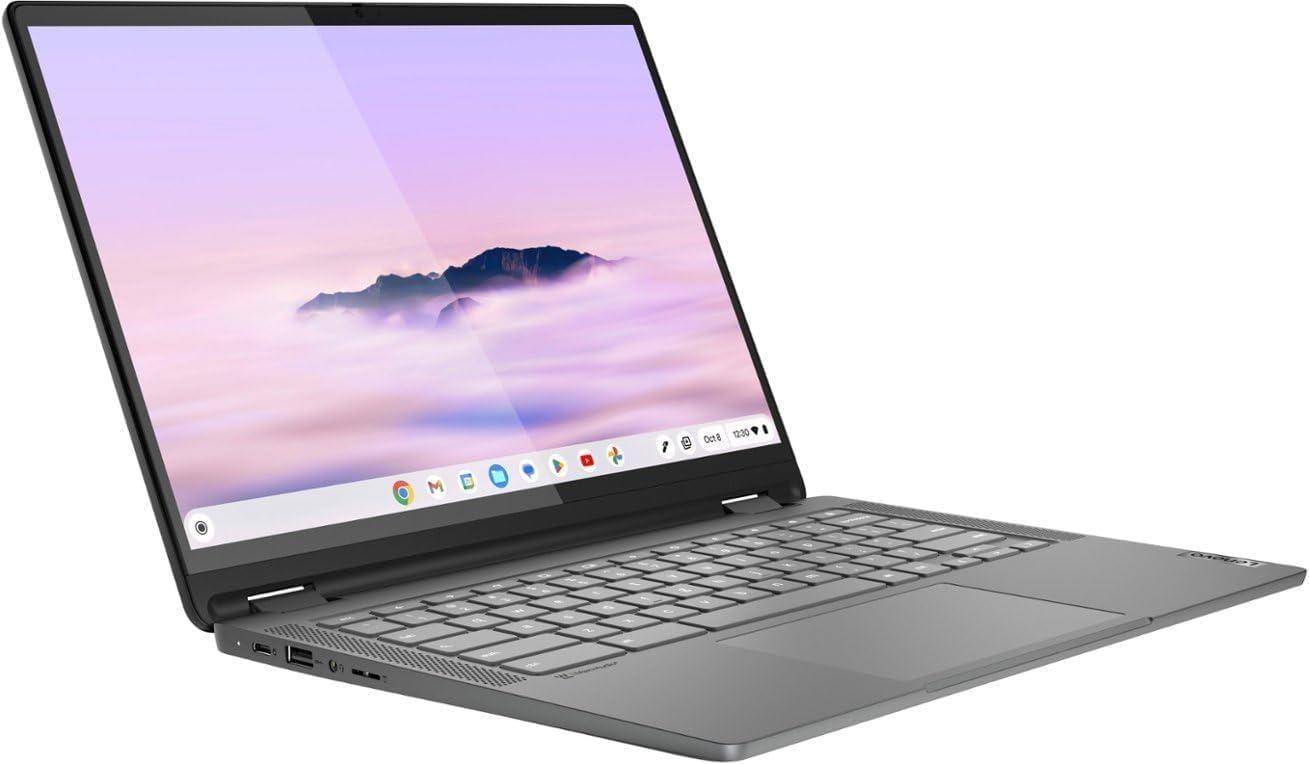 Lenovo Lenovo IdeaPad Flex 5i Chromebook Plus 2-in-1 Laptop, w/External Optical Drive, 14" WUXGA Touchscreen, i3-1315U(6-Core), 8GB RAM, 128GB eMMC + 128GB SD Card, Wi-Fi 6, Backlit Keyboard