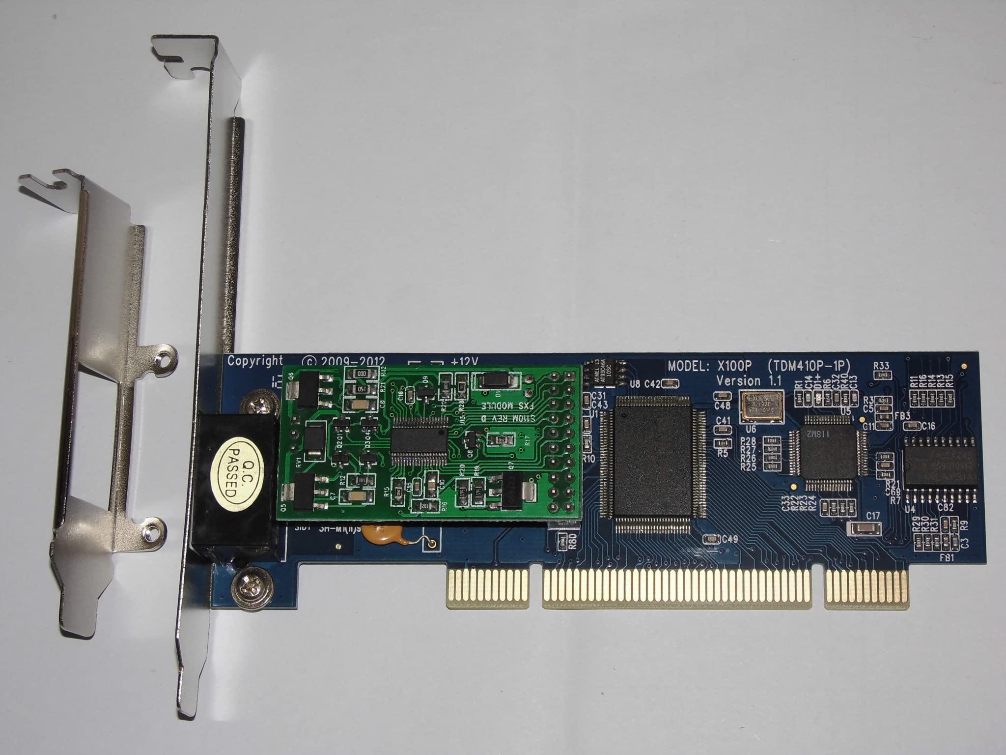 zyvpee zyvpee X100P 1FXO Asterisk card supports asterisk trixbox elastix X100PE PCI-E card (X100P PCI)