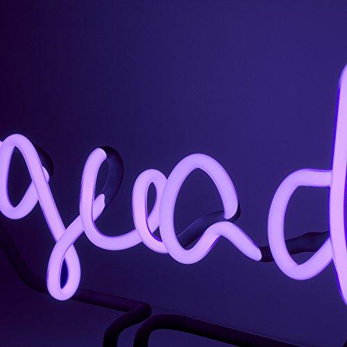 Amped & Co Amped & Co Squad Neon Desk Light, Real Neon, Purple, Large 11x12.2, Home Decor Neon Signs For Unique Rooms