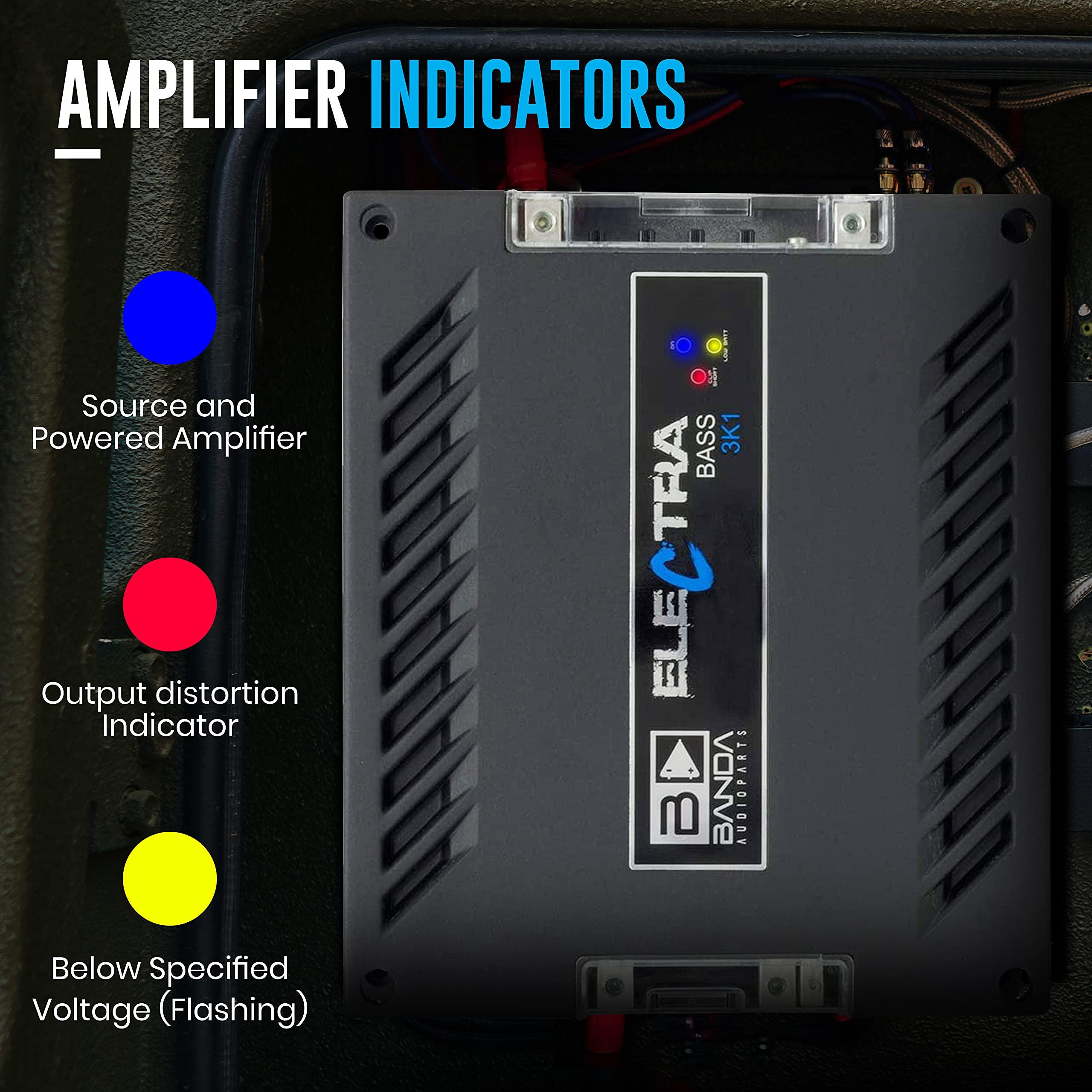 Banda Audioparts Banda Mdulo Amplificador Digital Banda Electra Bass 3K1-1 Canal - 3750 Watts RMS - 1 Ohm