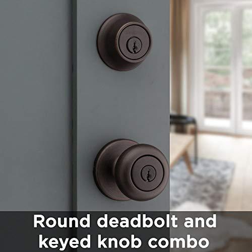 Kwikset Kwikset 690 Cove Entry Knob and Single Cylinder Deadbolt Combo Pack in Venetian Bronze