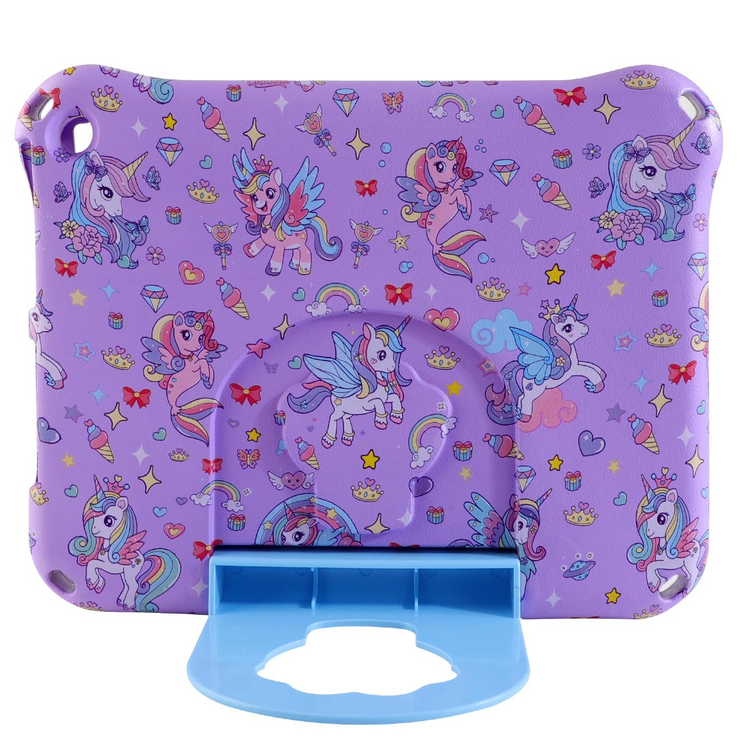 Topevoeon Topevoeon Unicorn Kindle Fire HD 10 Tablet Case for Kids Girls Light EVA Kids Friendly Fire HD10 Plus 10.1 2021 2023 11th 13th Gen Kid-Proof Shockproof Tablet Cover with Handle Kickstand