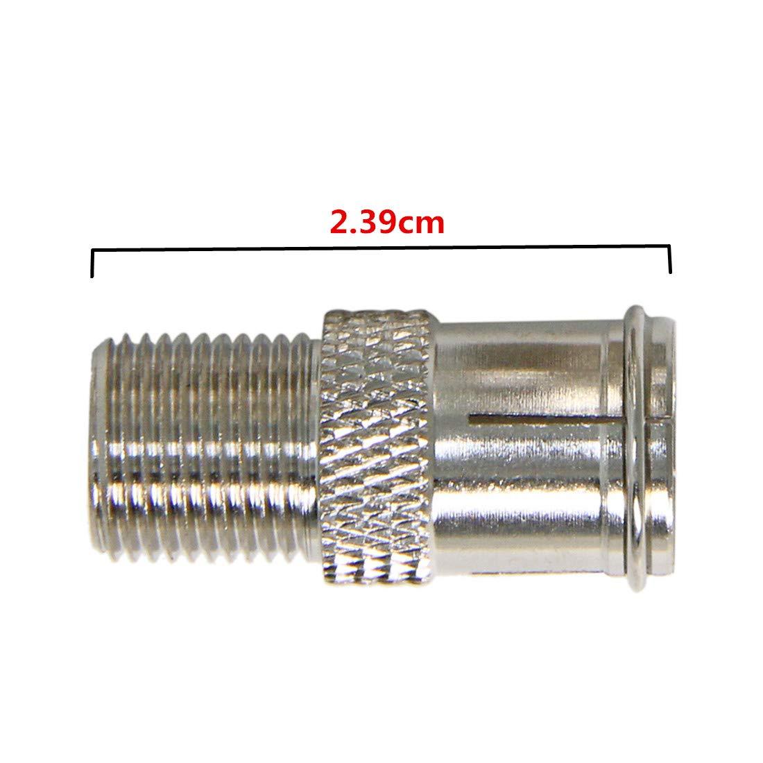 Ullnosoo Coax Quick Connect, 2 Pack Ullnosoo F Type Male to Female Push on Connector Adapter Plug for TV, Antenna, Coaxial Cable, RV Satellite Receiver