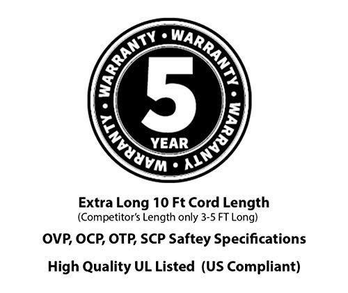 OMNIHIL [UL Listed] OMNIHIL 10 Feet Long AC Power Cord Compatible with Sennheiser Ambeo Soudbar