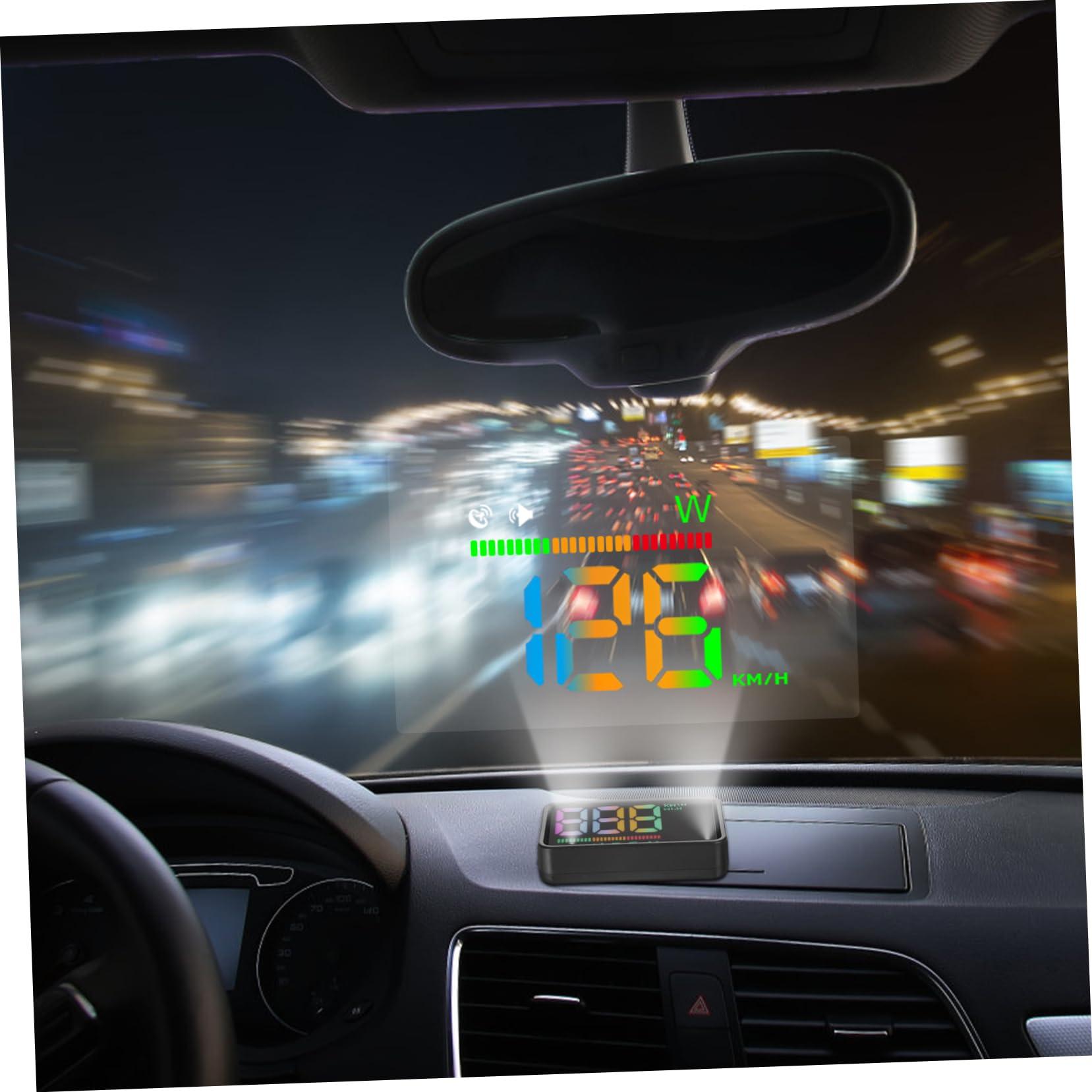 HOMSFOU HOMSFOU Drive Display Car Speedometer Digital Speed Car Compass Dashboard Windshield Speedometer Auto Display